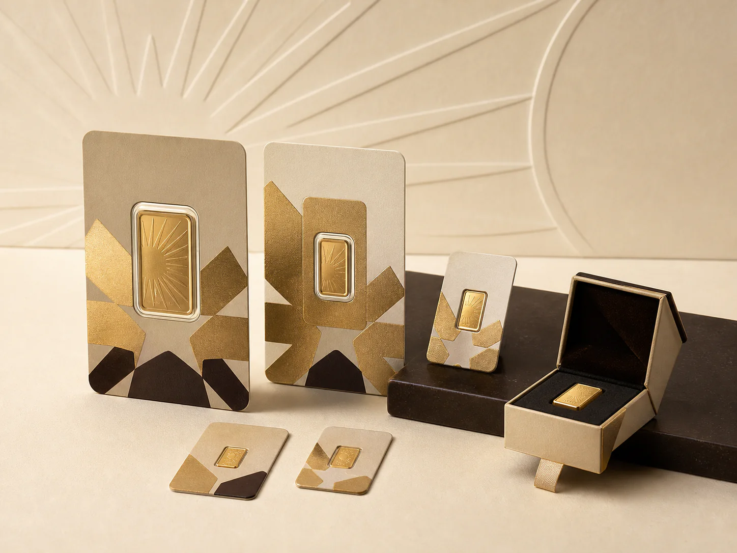 Pilihan logam mulia dan kemasan hadiah premium